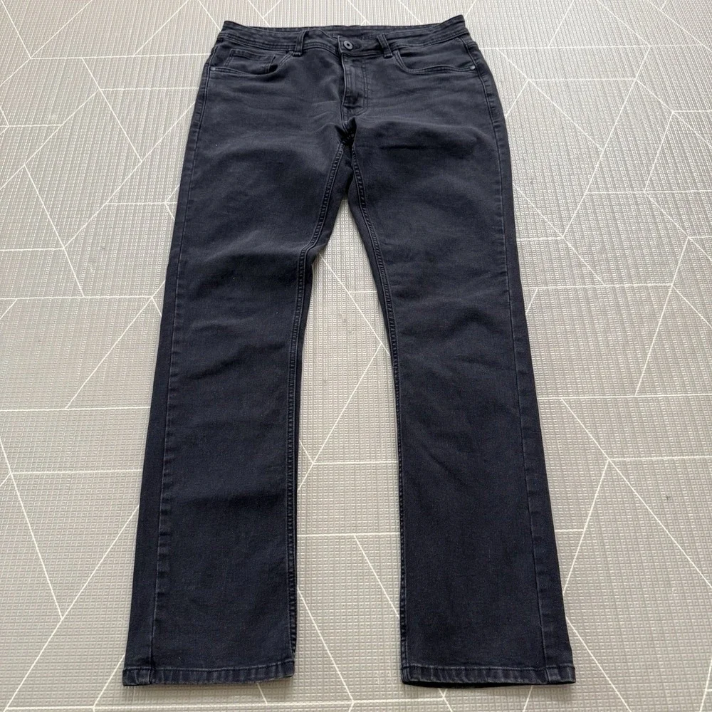The Perfect Jean NYC‎ TPJ Slim Fit Mens 33x34 Black Jeans Stretch Casual Career